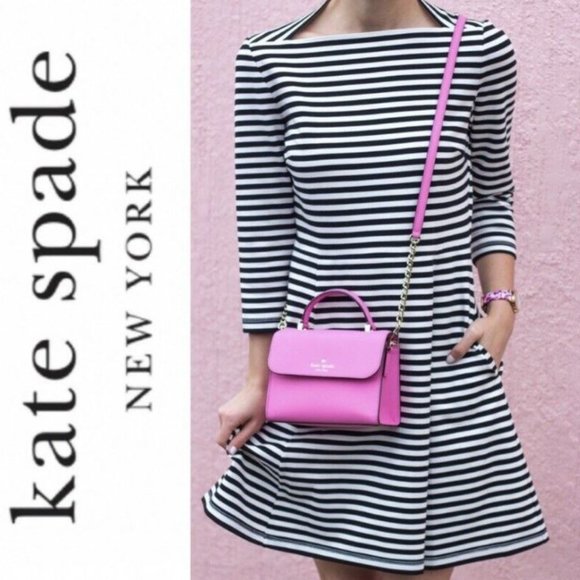Kate Spade Dress Stripe Black White Size XS - Picture 4 of 16